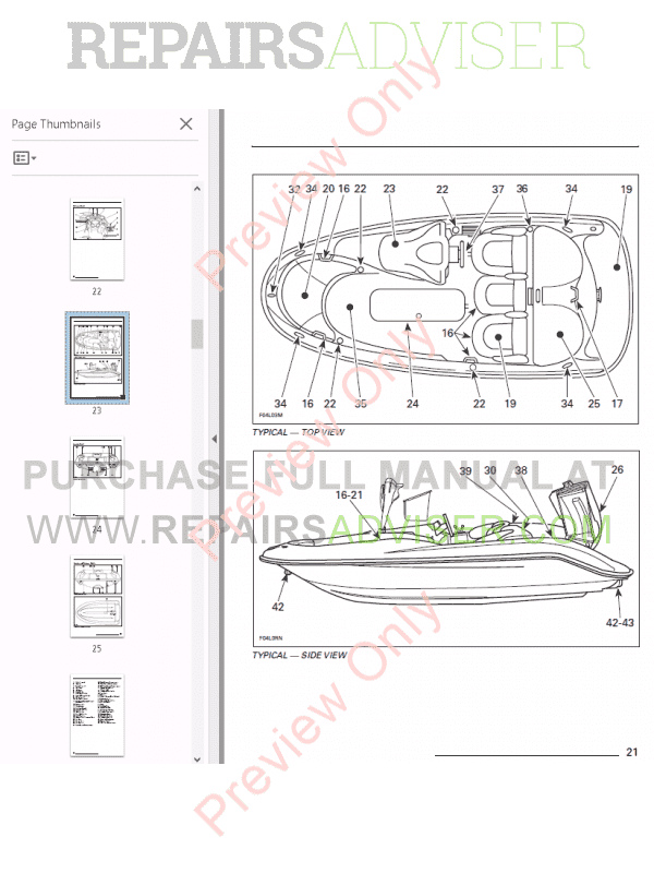 Sea Doo Jet Boat Challenger 1800 Full Repair Manual 1997 